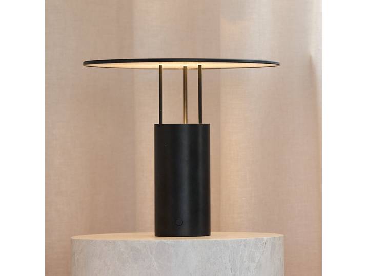 Tempel280 LED-Tischlampe, schwarz, Höhe 24,5 cm - Piet Hein - Schlafzimmer - Design - Aluminium - Einflammig