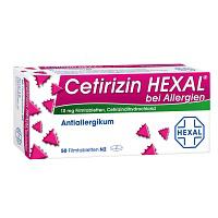 CETIRIZIN HEXAL Filmtabl. b. Allergien 50 St