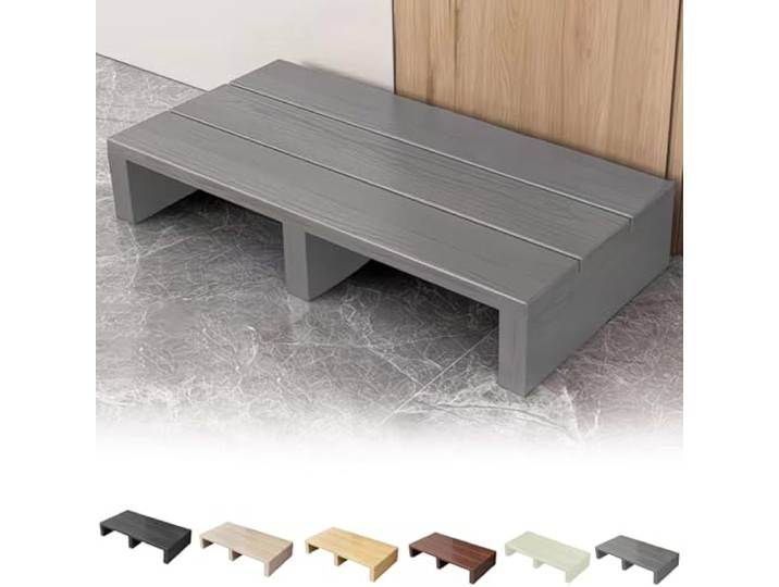 Nevthar Großes Tritthocker Holz Fußhocker,11/15 cm Höhe,Betttritthocker,für Bad,Küche,Bedroom,Bedside Support,Langer,Massivholz-Fußhocker für Erwachsene,rutschfeste Unterseite