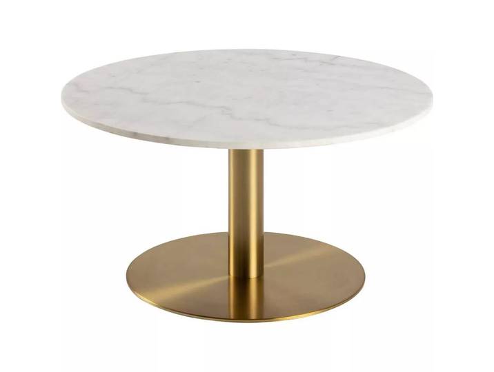 mutoni - Couchtisch Alessandro Marmor weiss rund 80, One Size