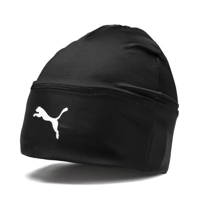 Beanie PUMA "LIGA BEANIE", Herren, puma schwarz, Obermaterial: 90% Polyester, 10% Elasthan, gemustert, Mützen Beanie, sportlicher Stil, für Training und Sprint, pflegeleicht