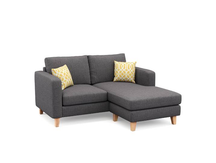 Ecksofa NOLAN rechts anthrazit