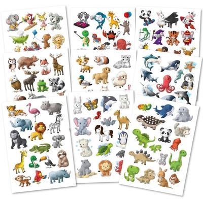 150 hautfreundliche Kindertattoos – Thema: Tierischer Spaß