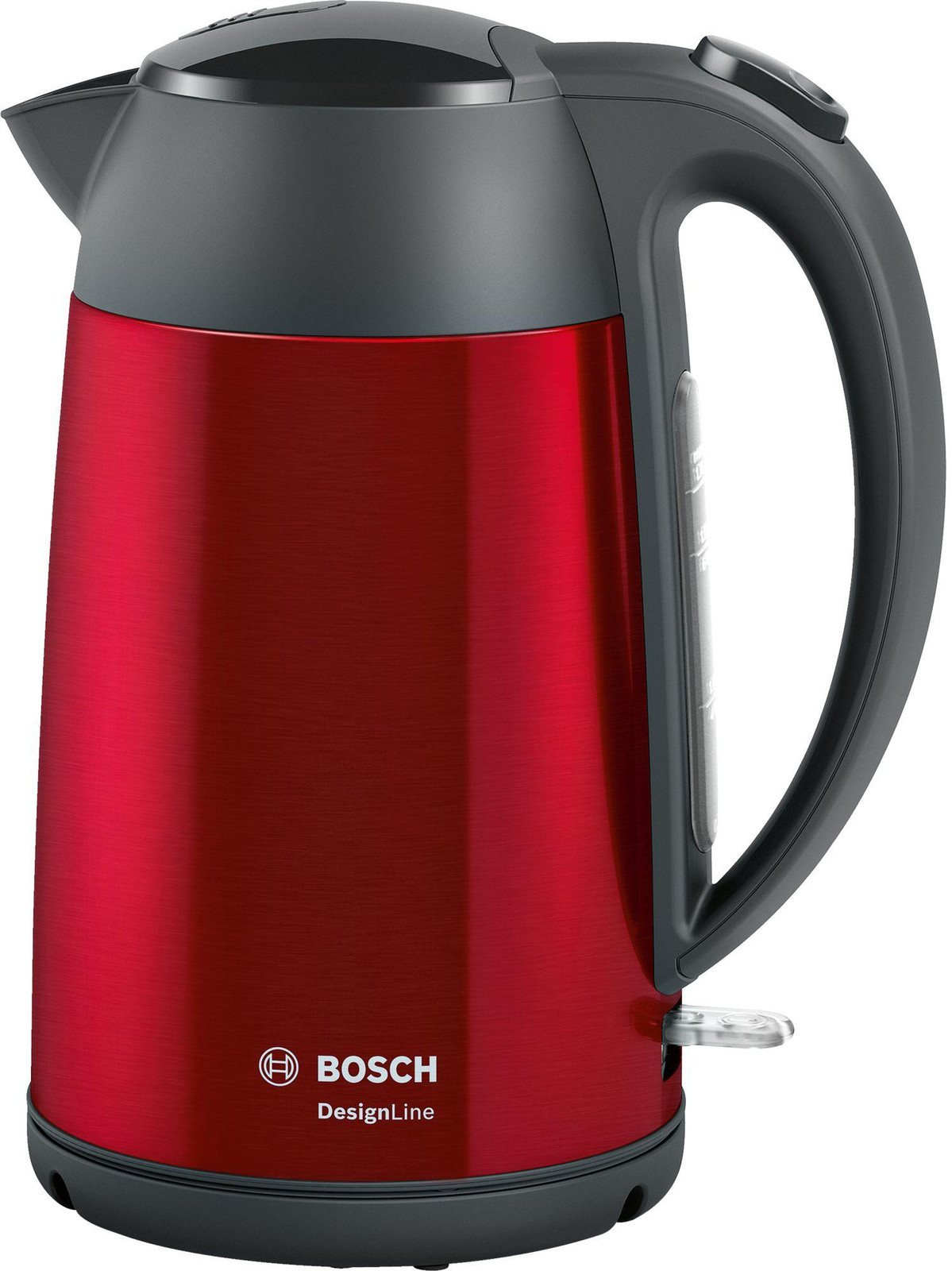 Bosch DesignLine TWK3P424 Waterkoker rood/grijs, 1,7 liter