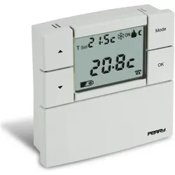 Perry Digitales Raumthermostat 1TPTE530B, Thermostat, Weiss