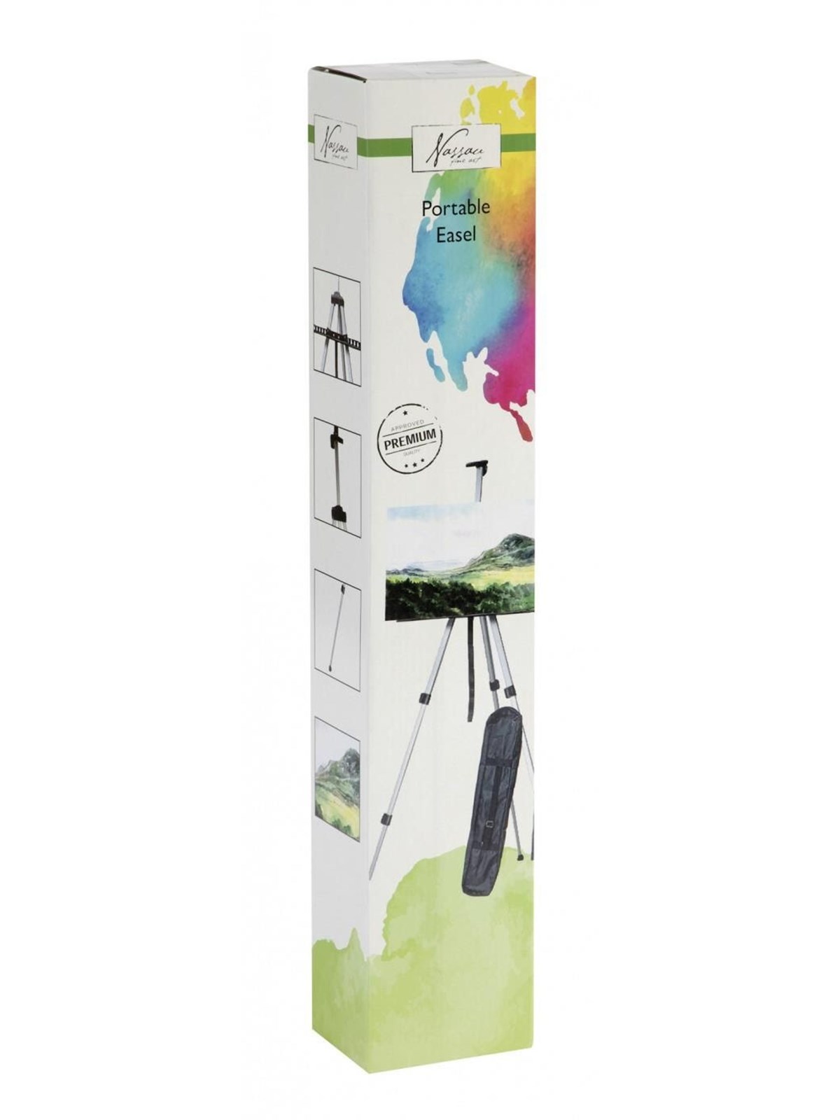Creative Craft Group Easel aluminum. Height max. 84cm.