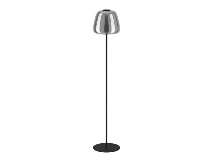 Eglo Led-Stehleuchte ALFERO-Z_Stehleuchte, Schwarz, Metall, Glas, 139.5 cm, Farbwechsler, ZigBee-Technologie, Smartphone-Steuerung, Lampen & Leuchten, Innenbeleuchtung, Stehlampen, Stehlampen dimmbar