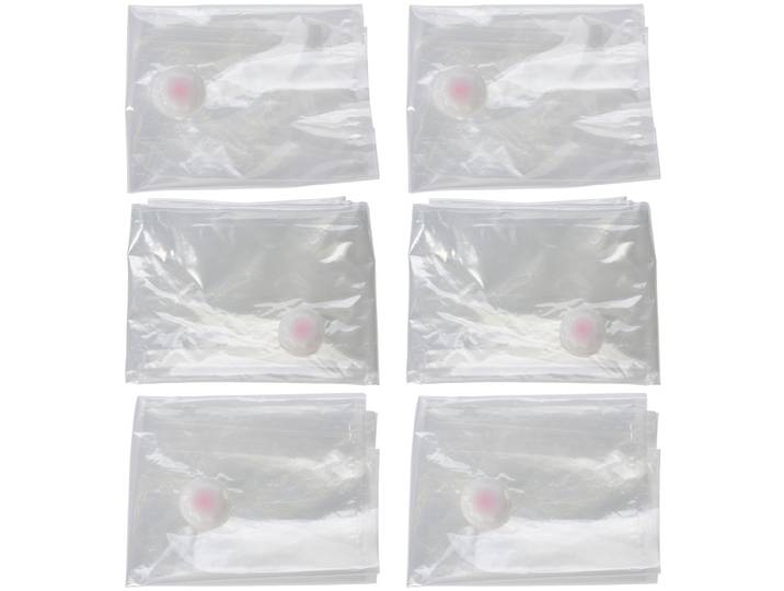 6er-Set Vakuumbeutel mit Schraubdeckel, 3 x klein, 2 x mittel und 1 x gross