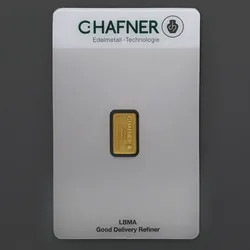 Goldbarren 2g "C.HAFNER - Prägeform"
