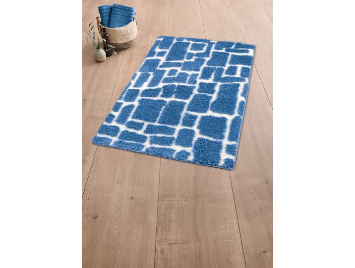 Badteppich Santorini 55 x 65cm Blau