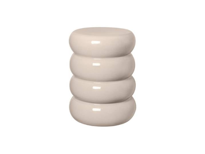 blomus Sitzhocker -TORU- Keramik-Hocker: Funktion als Sitzhocker oder Beistelltisch, Beistelltisch, Keramiksitz, Design Hocker, Glasur, Dekorativ, Vielseitig