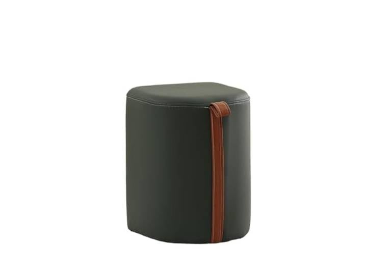 OUTIFUOTPP Luxuriöser Schminkhocker for Schlafzimmer, eleganter Make-up-Stuhl, Kleiner Raum, Heimhocker, quadratischer Ottoman(Dark green-H45cm)