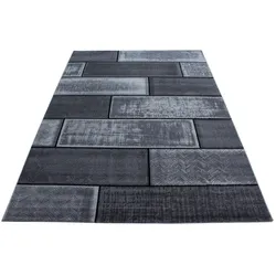 Läufer Plus Schwarz ca. 80x300cm