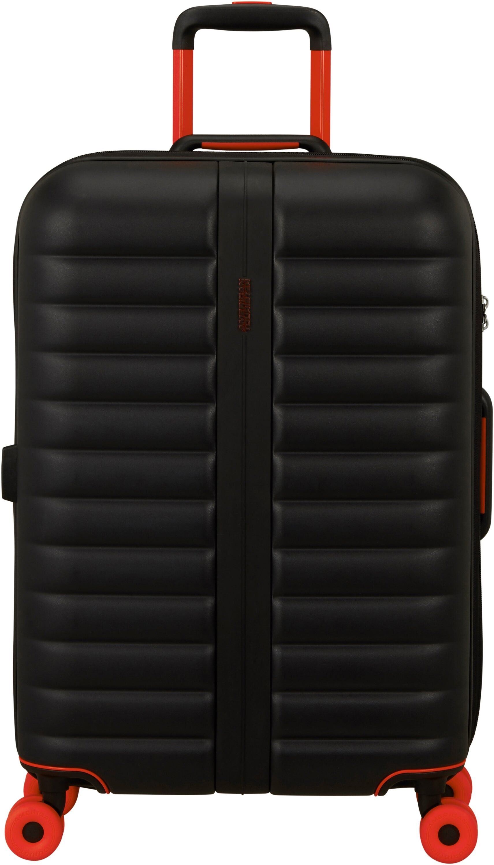 American Tourister Neovibe 67cm Spinner 4-Wheel Expandable Medium Suitcase - True Black