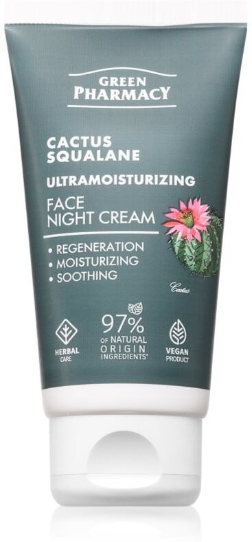 Green Pharmacy Cactus & Squalane Night Face Cream crème de nuit hydratante 50 ml