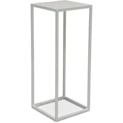 Stage Blumensäule Metall 30 x 30 cm Höhe 75 cm weiß matt