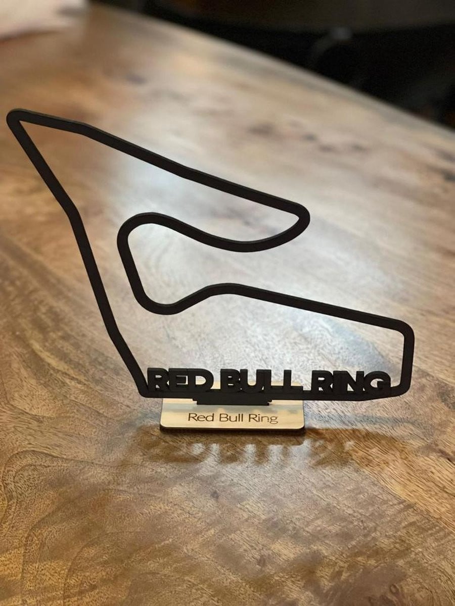 Red Bull Ring Formule 1 Circuit Houten Tafeldecoratie voor Volwassenen