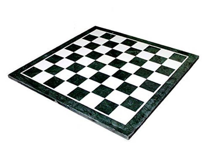 StonKraft 50,8 cm grün marmor Schach Design mit Einlegearbeiten Couchtisch/Center Table Top (ohne Ständer) Chess Design Table Top