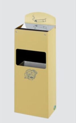 VAR Messing-Ausführung: Wandascher WH 51 Aschereinsatz Stahlblech verz. 0,8 l/4 l (1962)