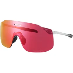Shimano, Unisex, Sportbrille, Unisex Brille S-Phyre SL (Matt crystal, ridescape rd), Rot