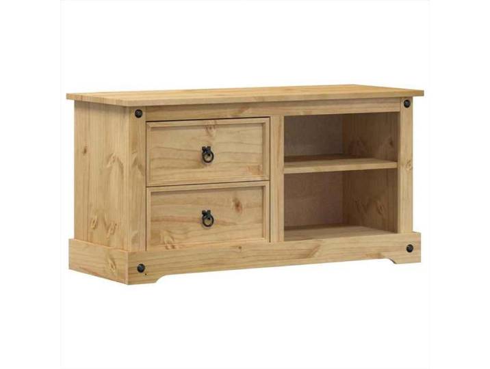 “Rabais Meuble TV/Armoire salon - Banc TV - KENNETH - Corona 100x40x52 cm bois de pin massif Août916991