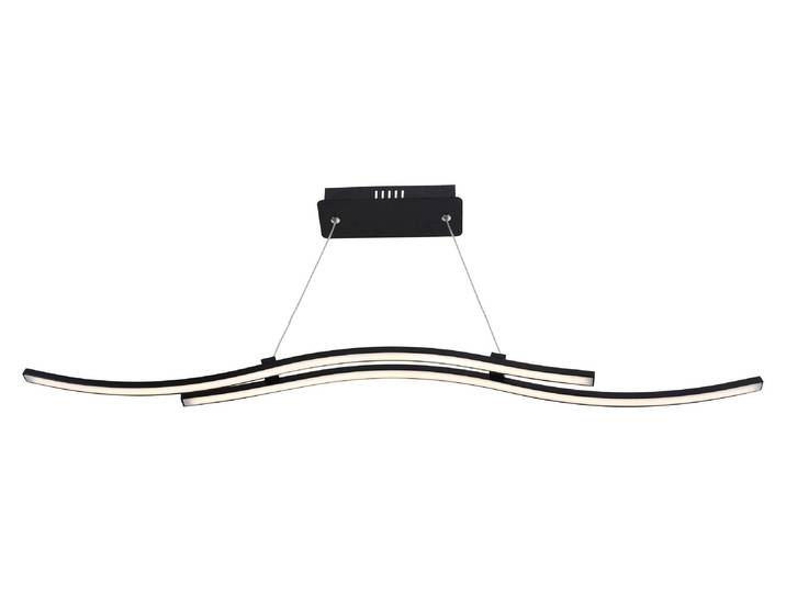 Suspension LED\, métal\, noir\, L 96 cm