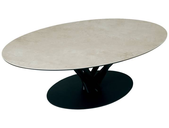 Belluti Couchtisch GIULIETTA, taupe, Keramik