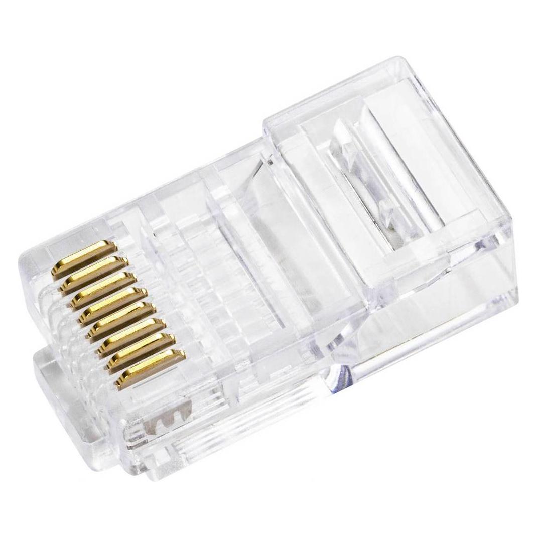 Tru Components Stecker, gerade Western-Stecker RJ 45 Steckverbinder Transparent TC-9202516 5 St. (TC-9202516)