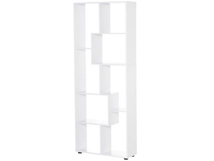 Bibliothèque - HOMCOM - étagère zig zag design contemporain rangement salon bureau - panneaux particules - 70x24x178cm - blanc