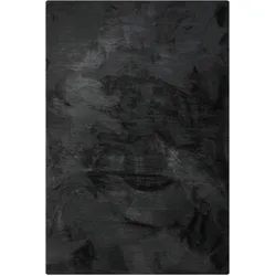 benuta Nest - Kunstfell-Teppich Dave Anthrazit 80x150 cm