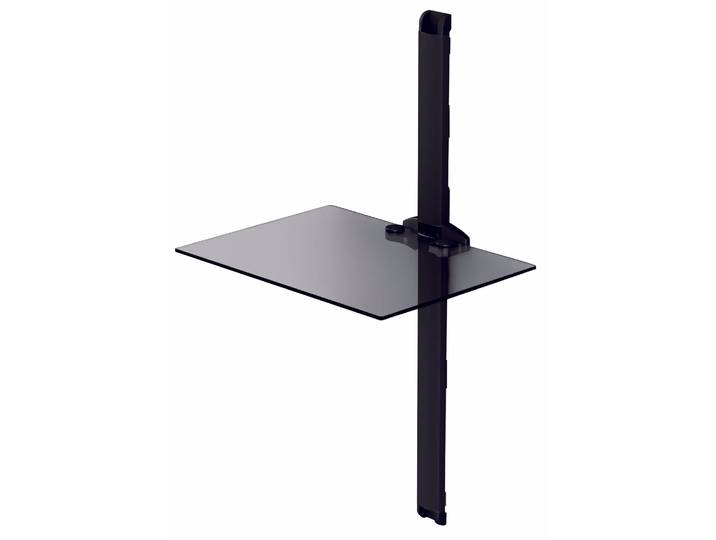 Balcar PL2610-C-BLK Wandmöbel PL2610 Klarglas Schwarz – TV Möbel