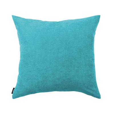 Dekokissen HOMING "Monaco" Gr. 2, blau (petrol, unifarben), B:50cm L:50cm, Polyester, Dekokissen_Sitzkissen_Kissenhüllen, Pflegeleicht
