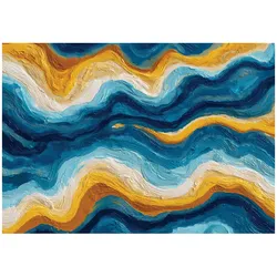 FOTOTAPETE Abstrakt Marmor Blau 368x254 cm
