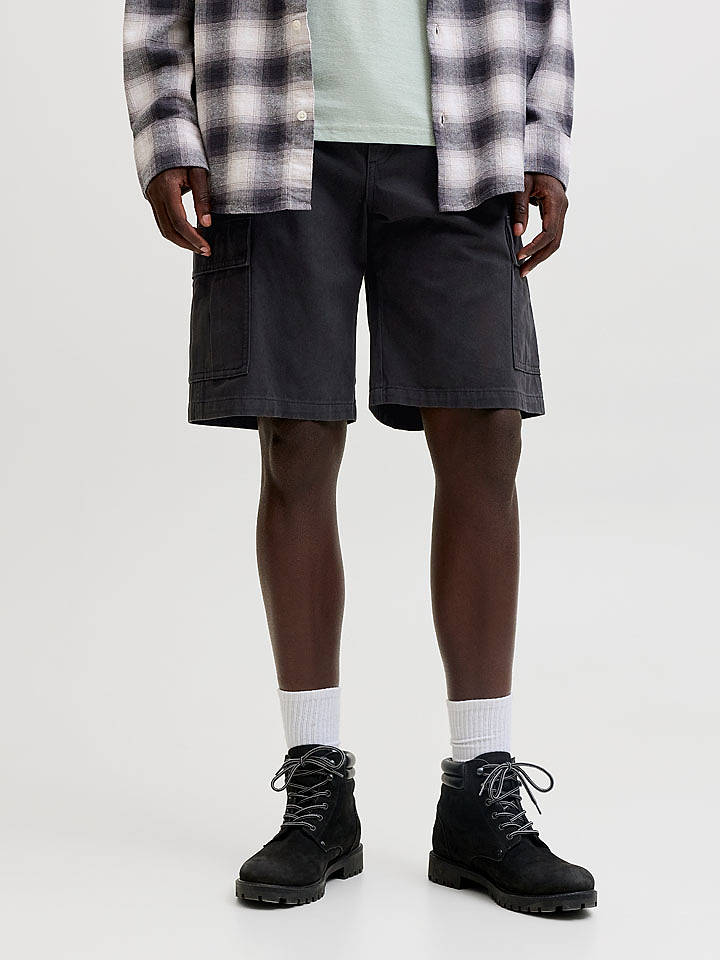 Jack & Jones Cargoshorts "Cole" in Anthrazit - S