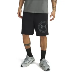 UNDER ARMOUR Rival Lightweight Graphic Shorts Herren 001 - black/black L