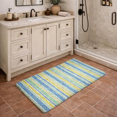 Addison Rugs Premium Washable Super Soft Nassau Stripe Dream Shag Rug