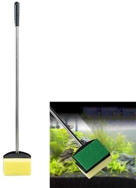 Snug & Styled AquaClean 3 in 1 Fish Tank Cleaning Brush & Algae Scraper For Glass And Acrylic Aquariums 36cm