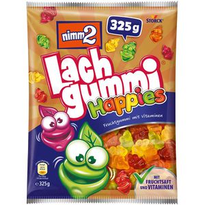 Nimm2 Fruchtgummis Lachgummi Happies, mit Fruchtsaft und Vitaminen, 325g