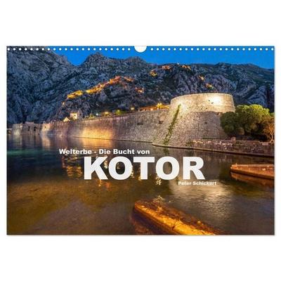 Welterbe - Die Bucht von Kotor (Wandkalender 2027 DIN A3 quer), CALVENDO Monatskalender