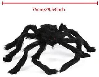 Uplift Treasures Giant Halloween Spider Indoor Outdoor Decoration 75cm