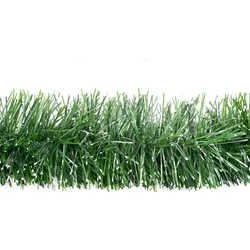 Creativery 3m Grasgirlande 15cm für Innen Außen Lamettagirlande Dekogirlande Weihnachten Partydeko Weihnachtsgirlande künstliche Festzeltgirlande Grün matt