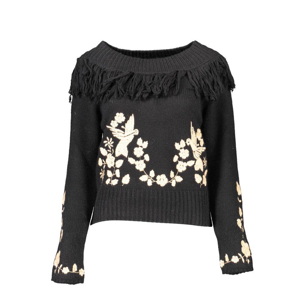 Blugirl Schwarzer Viskose Damenpullover