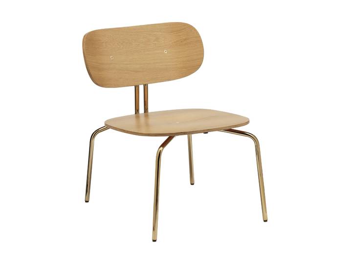 Umage Curious Lounge-Sessel Oak-brass