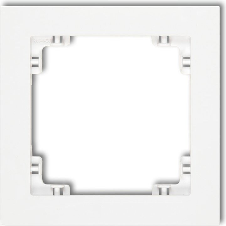 Karlik DECO Enkele inbouwframe DR-1 wit voor stopcontacten en schakelaars