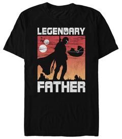 Men's Big & Tall Legendary Father Tops & Tees by Mad Engine in Black (Size 5XL)