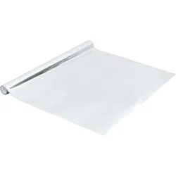 vidaXL Selbstklebende Möbelfolie Hochglanz-Silbern 500x90 cm PVC