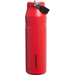 IceFlow Flip Thermoflasche mit Strohhalm 1,06 l, Chili Black