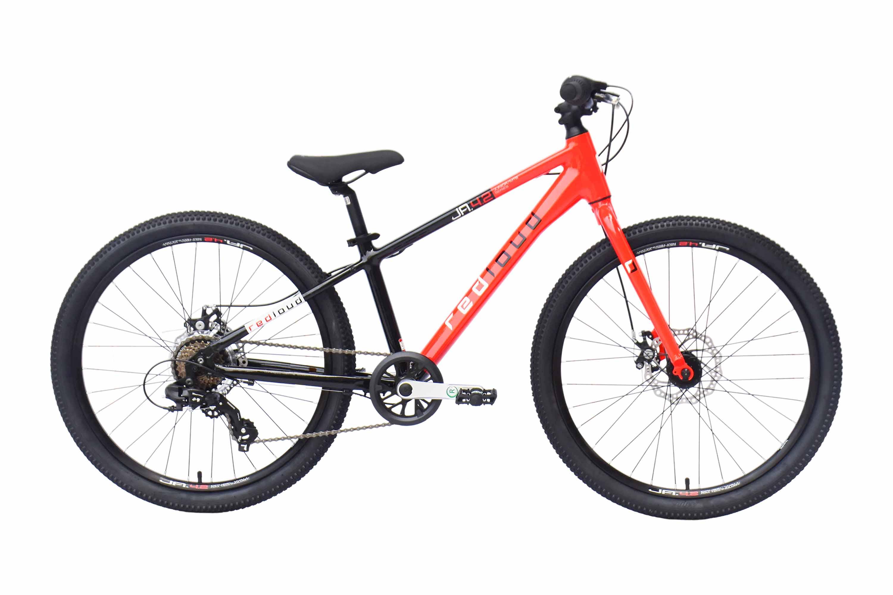 REDLOUD Kinderrad MTB 24 Zoll JA.4.2 schwarz-rot Rahmenhöhe 31 cm