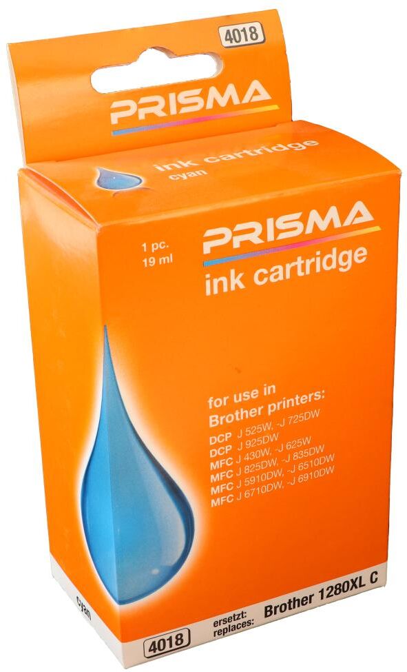 PRISMA 4018 Druckerpatrone für Brother Tintenstrahldrucker, cyan, 19 ml