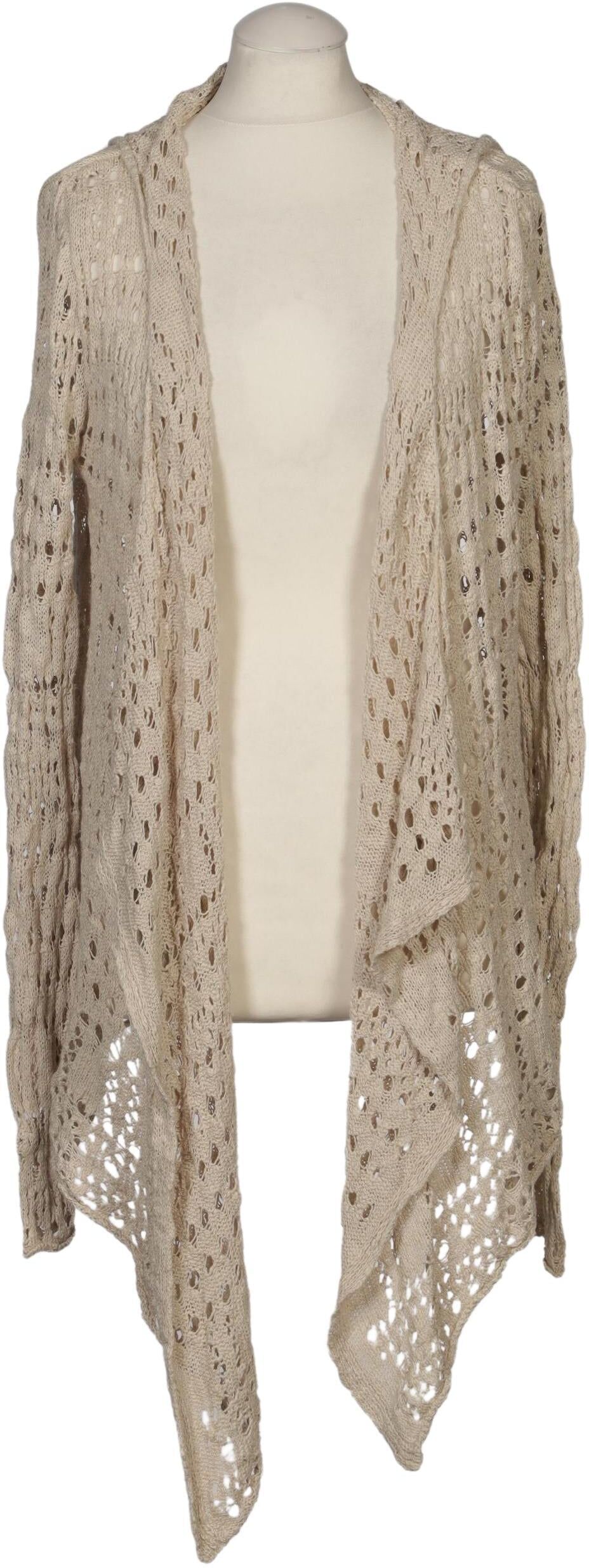 Laura Scott Damen Strickjacke, Beige, Gr. EU 36, Baumwolle - Second Hand